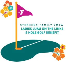 ladies luau on the links flyer. women's only golf benefit held on august 4