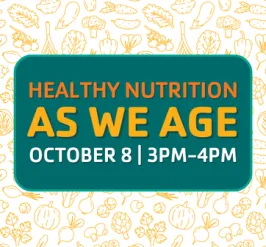 nutrition workshop: healthy nutrition as we age