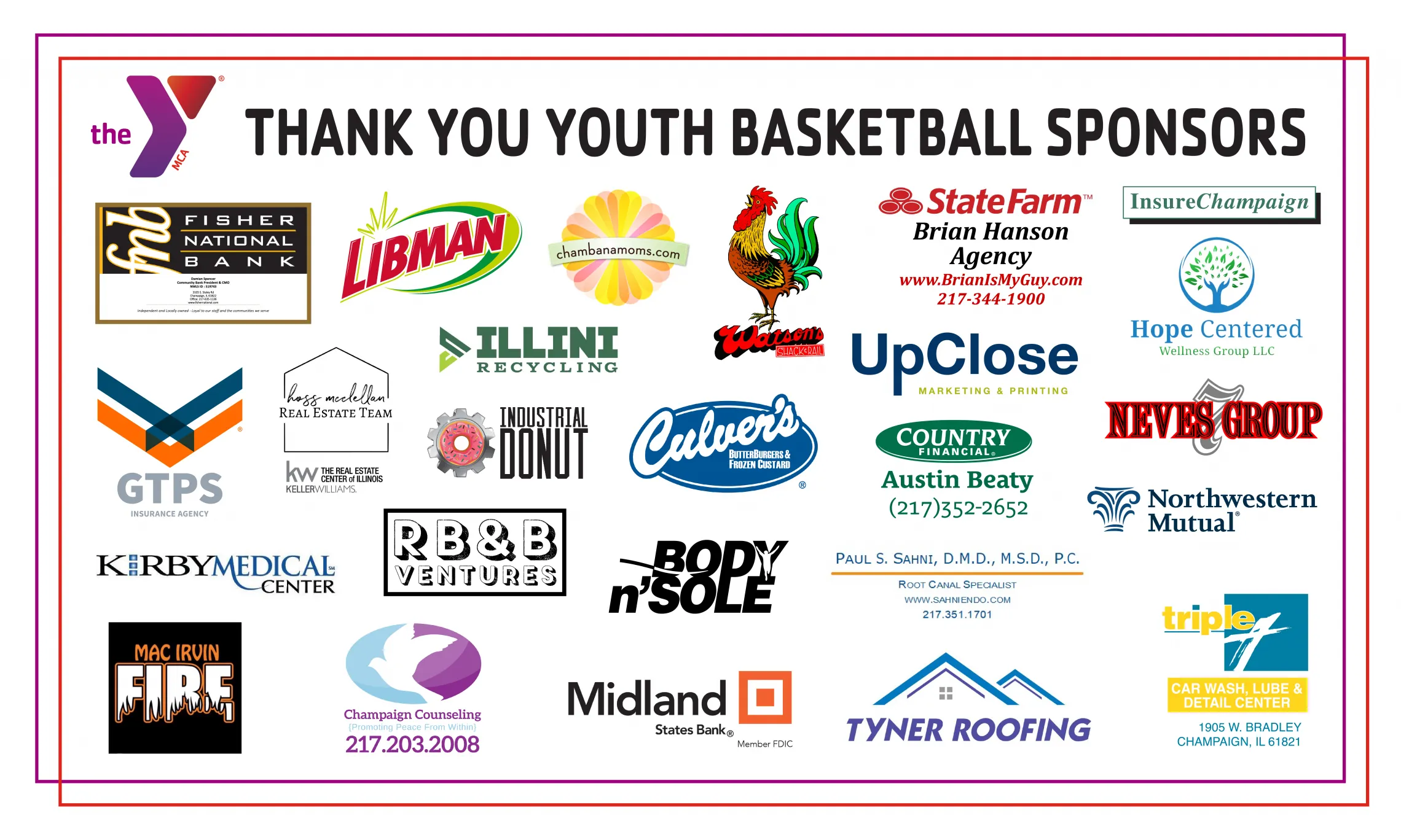 Youth Sports Sponsors 2