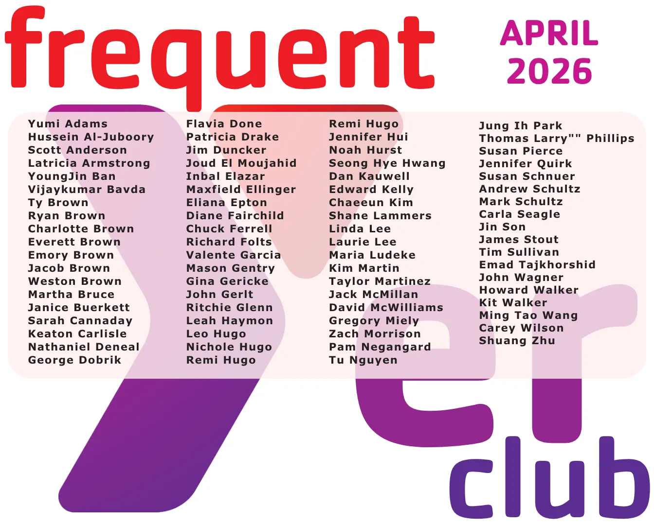 Frequent YERS