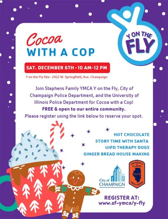 image of a flier for cocoa with a cop