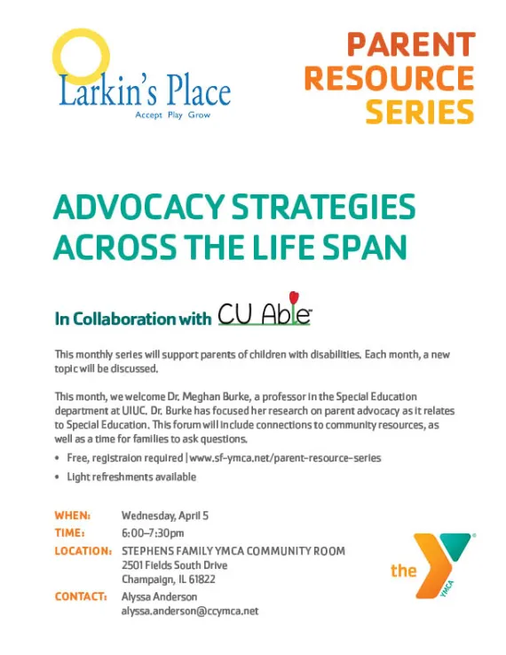 Parent resource series flyer