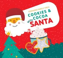 Cookies and cocoa with santa
