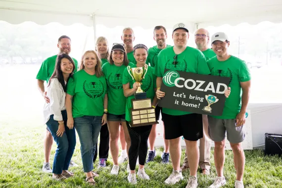 Cozad Asset Management team Overall Corporate Cup Challenge Champions