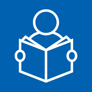 icon of person reading book