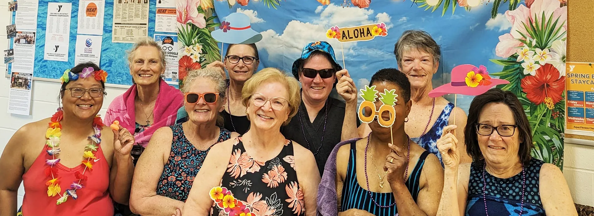 Aquatics Staycation swim participants